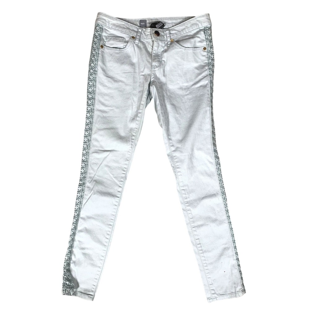 Mossimo Supply Co Premium Denim White Skinny Jeans Size 2